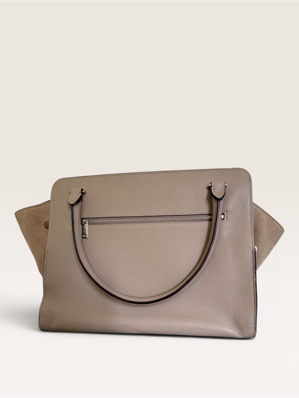 Celine Edge Medium Tote Taupe Grained Leather Phoebe Philo - Picture 4 of 8